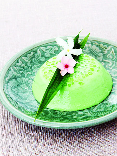 Pandan-Panacotta